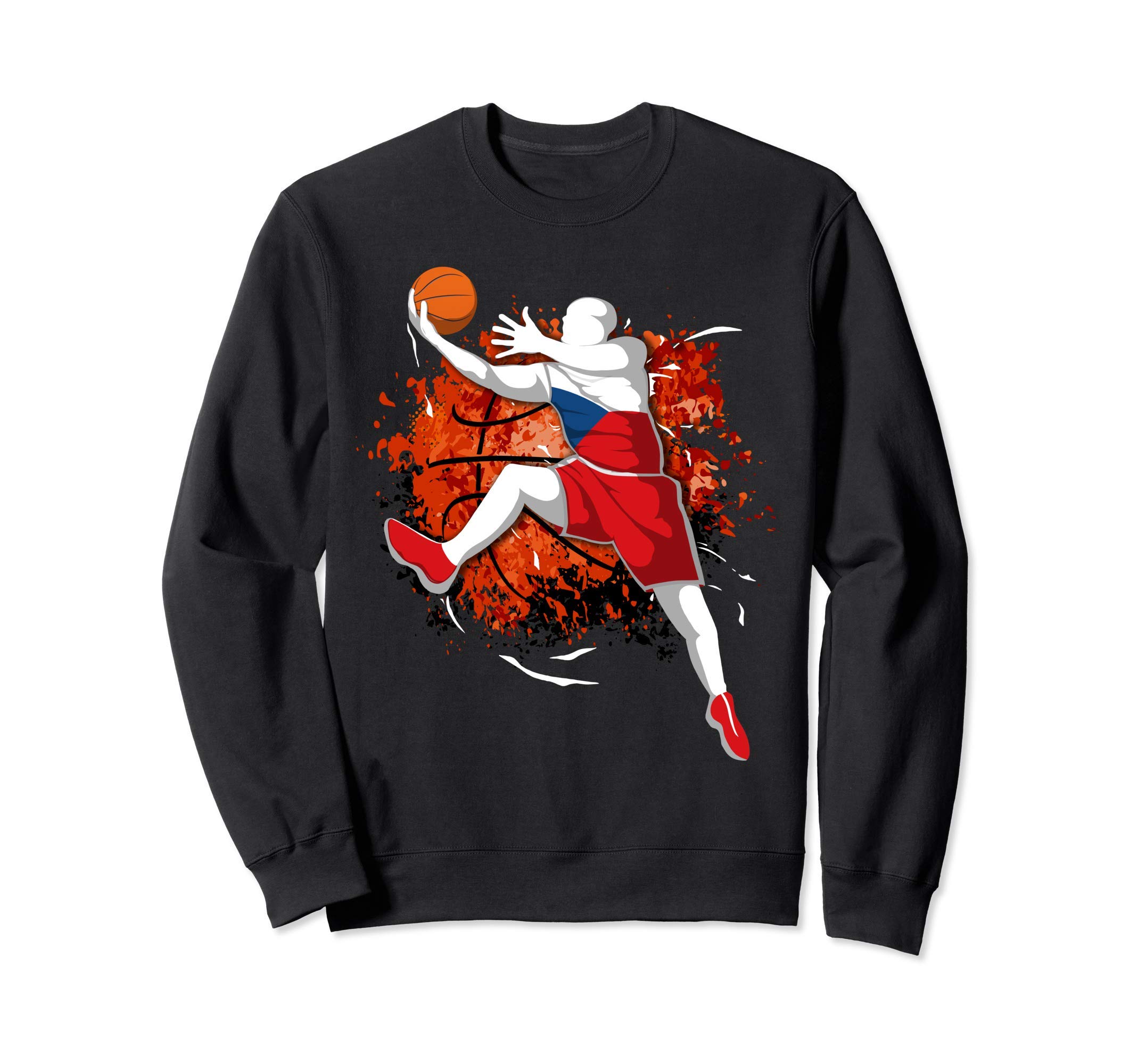 Proud Czech Republic Basketball Lovers Czech National Flag Sweatshirt