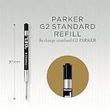 Parker Gel Pen Refill Medium Tip 0.7mm Black QUINK Ink 1 Count view 3