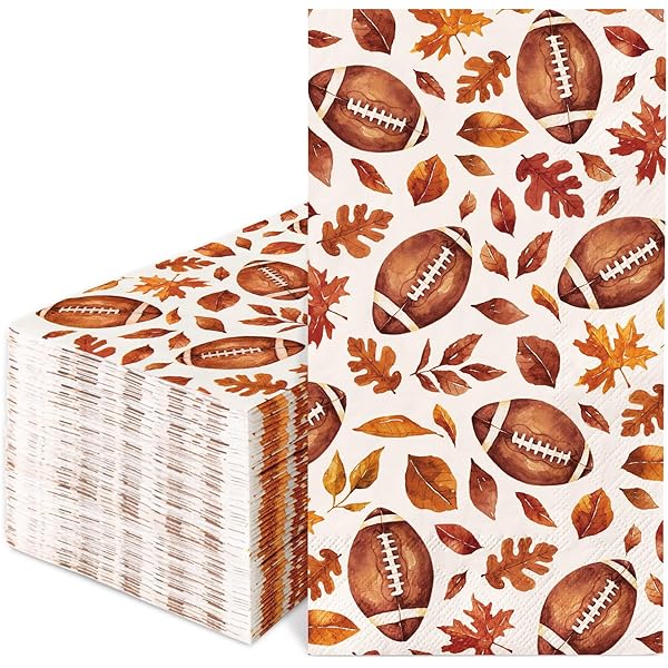 Serviettes En Papier Pour Fête Sur Le Thème De Thanksgiving