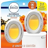 Febreze Bathroom Air Freshener, Odor-Fighting, Plug In Alternative, Air Fresheners for Home and Bathroom and Kitchen, Closet 