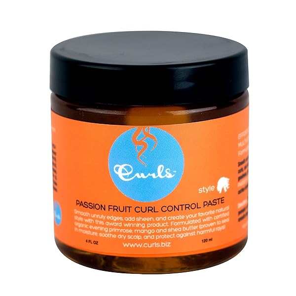 CURLS PASSION FRUIT CONTROL PASTE – FOR EDGES AND FRIZZY HAIR – FOR ALL TYPES – 4 FL OZ