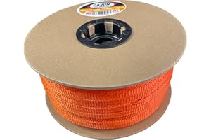 CAJUN TIE DOWNS Cajun Pull Line - 1/2 Inch 1,200 lb. Polyester Pulling Tape - Made in USA (Neon Orange, 100)