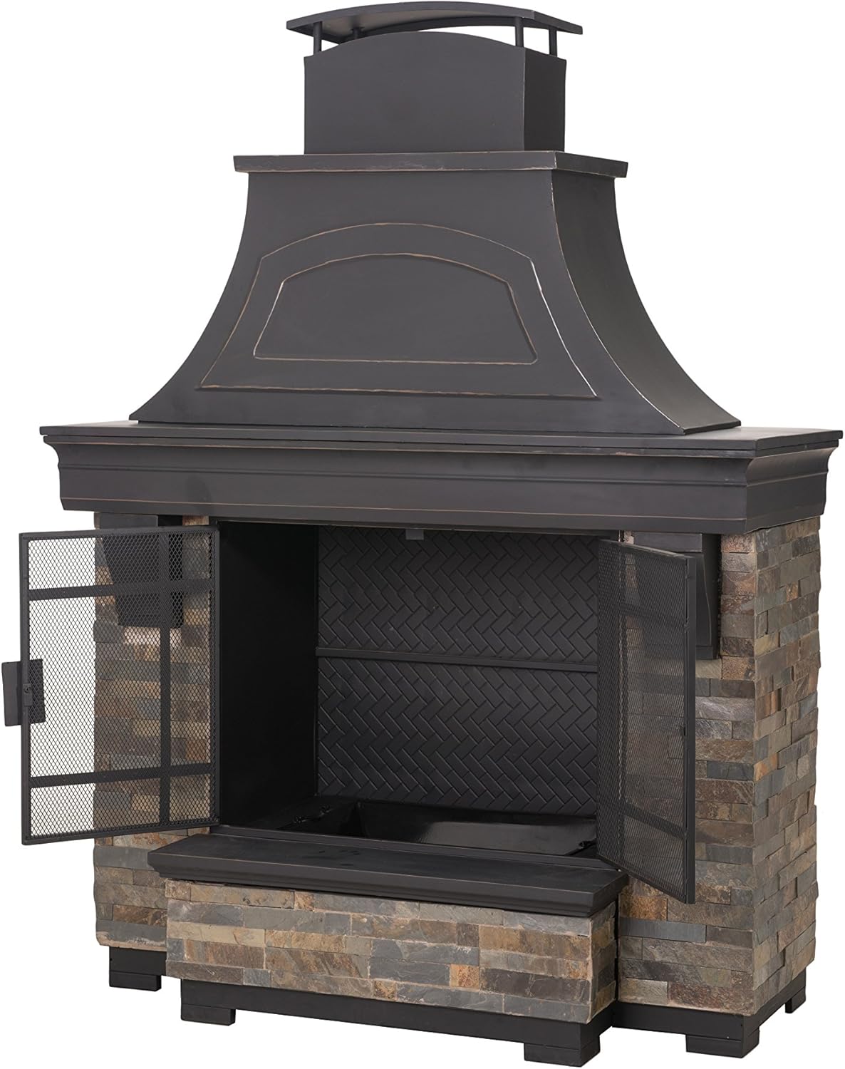 landmann outdoor fireplace on Landmann Big Sky 28345 Stars Moon Wood Fireplace Fire Pits Chimineas Home Garden