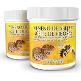 Veneno De Abeja, Aceite Vibora Ointment Analgesic Ointment Topical Pain Relief, Bee Venom Cream Reduce Inflammation Fresh Scent Unguent of 5.29 Oz Jars, (Pack of 2)