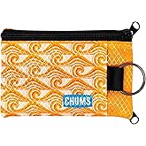 Chums Surfshorts Wallet - Lightweight Slim Wallet with RFID Blocking Card & Clear ID Window - Zippered, Water Resistant w/Key Ring (Tide)