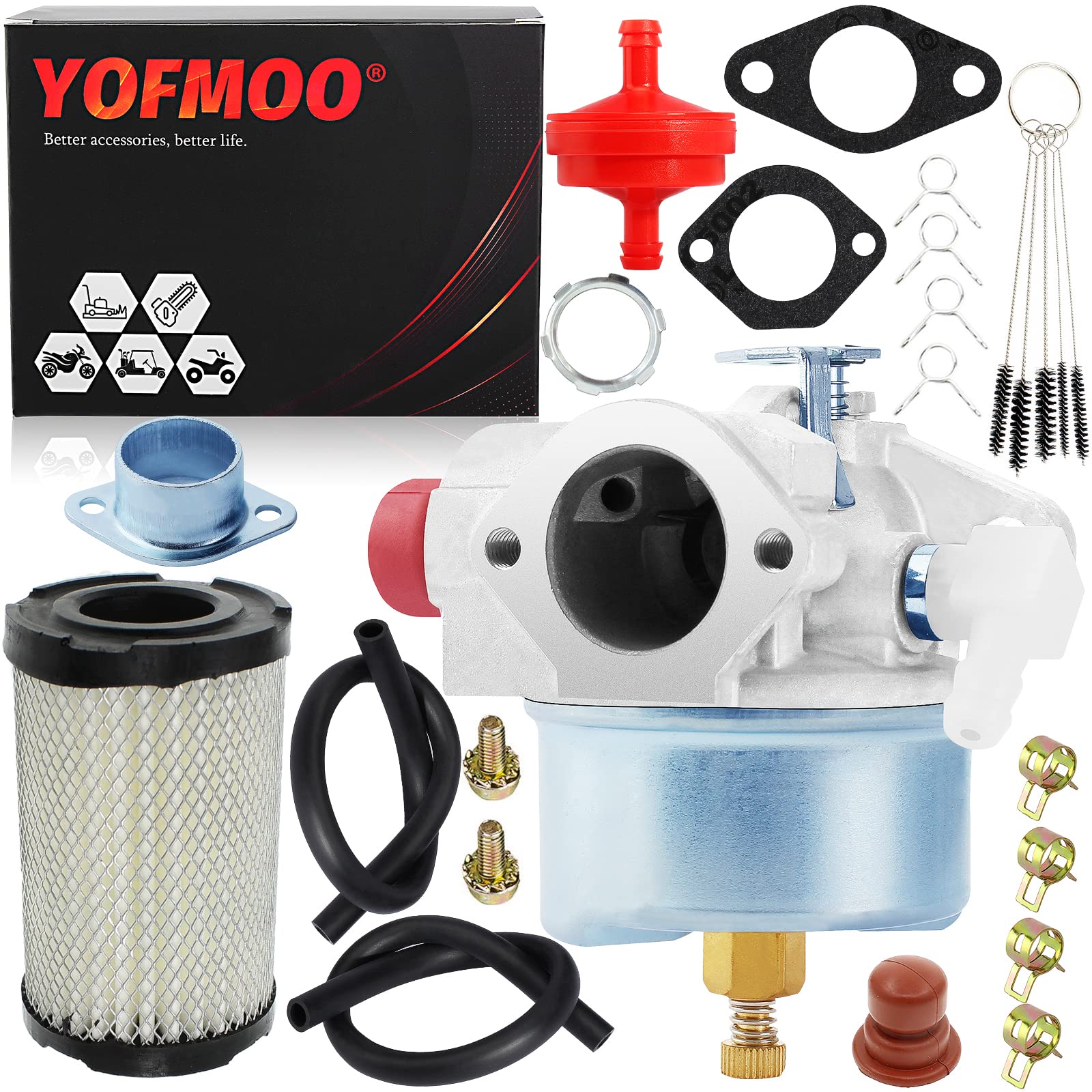 Photo 1 of YOFMOO 632795 632795A Carburetor for TVS75 TVS90 TVS100 TVS105 TVS115 TVS120 ECV100 TVXL90 TVXL105 TVXL115 LAV30 LAV35 LAV40 LAV50 TNT120 4.5HP 5HP Craftsman Lawn Mower