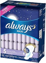 Always Maxi Size 5 Extra Heavy Overnight Pads with Flexi-Wings Unscented 54 view 4