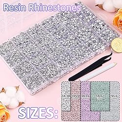 30000Pcs Resin Rhinestones with Tweezers for