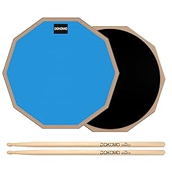 Drum Practice Pad, 12-Inch Silent Drum Pad Set with