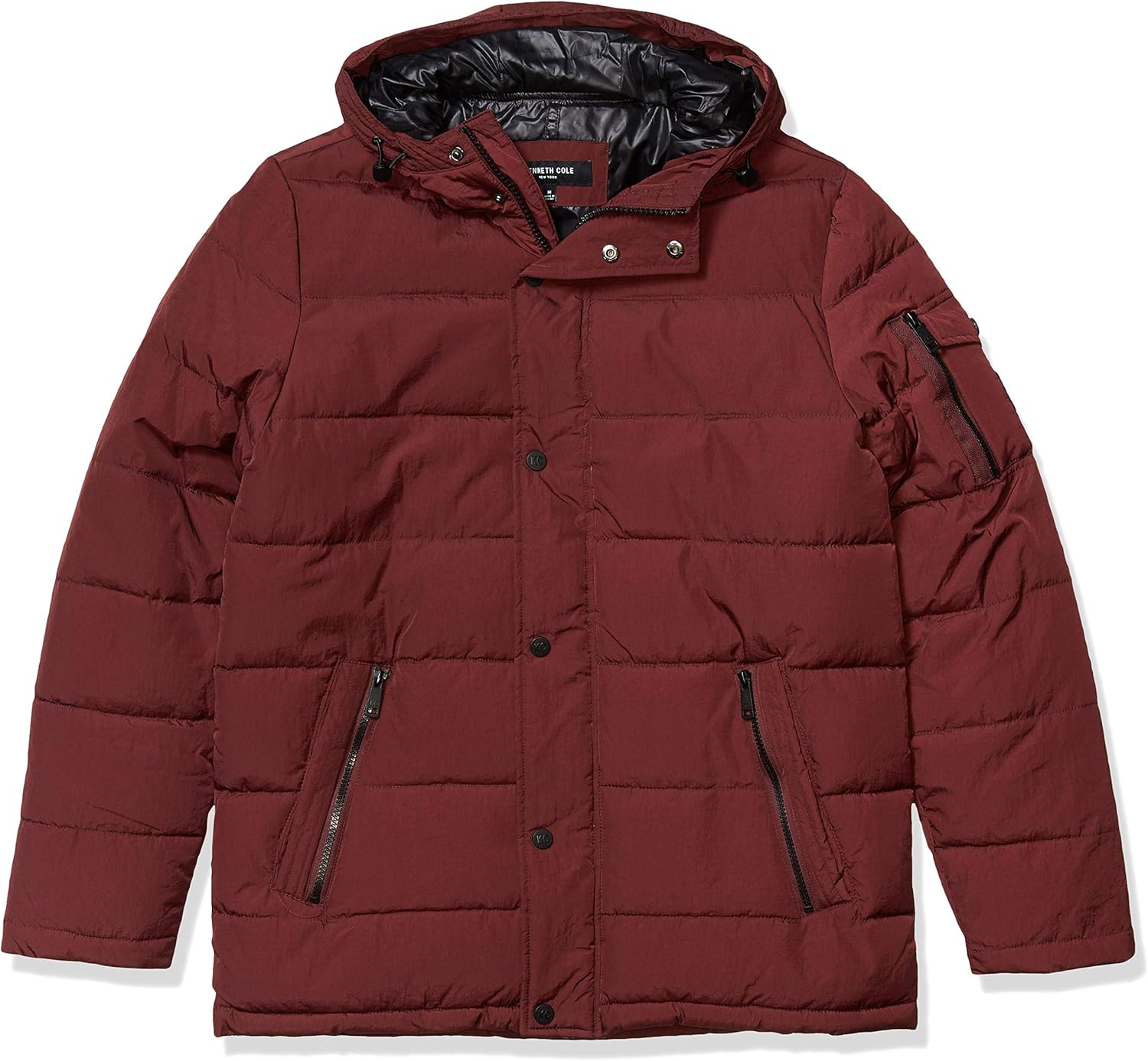 Kenneth Cole New York mens Hooded Down Alternative Jacket at  Men’s Clothing store