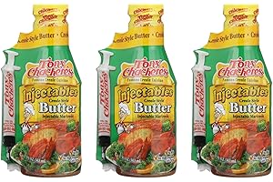 TONY CHACHERE'S Tony Chachere Injectable Marinades with Injector, Creole Style Butter, 3 Count