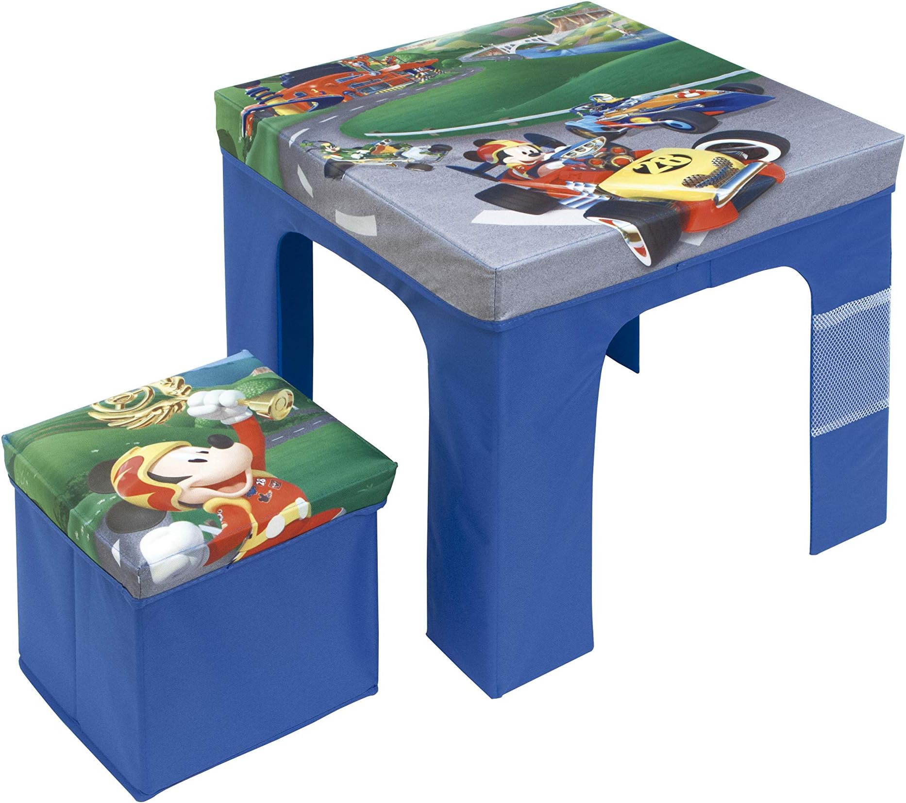 Arditex Foldable Table/Stool Set, Blue, 50 x 50 x 40 cm