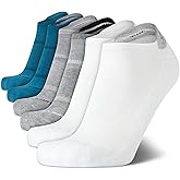 Calvin Klein Mens No Show Socks - 6 Pack Performance Cushioned Low Cut Tab Athletic Socks for Sneakers & Loafers (Size: 7-12)