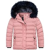 ZSHOW Girls' Puffer Jacket Soft Fleece Lined Warm Hooded Winter Coat