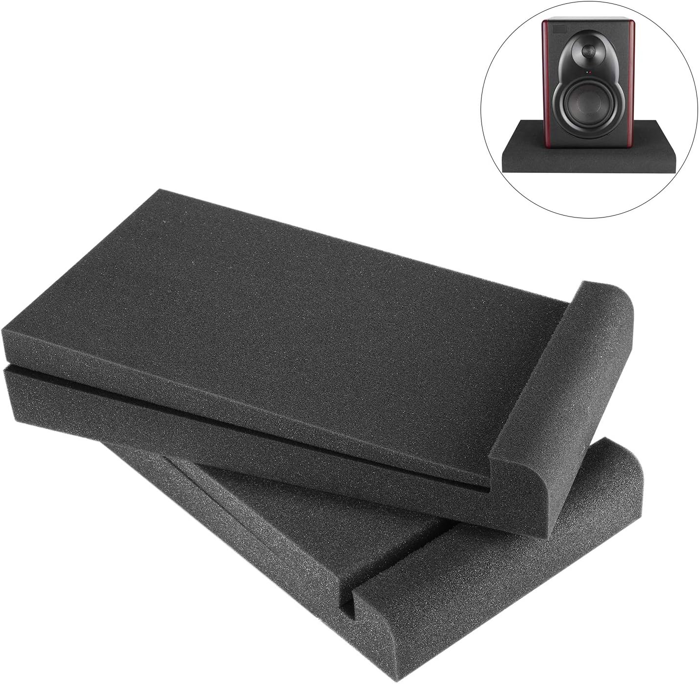 Neewer 2 Packs Studio Monitor Isolation Pads for 5 inch Monitors, Made