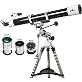 Gskyer Telescope, EQ901000 Astronomy Telescope, German Technology Refractor Telescope