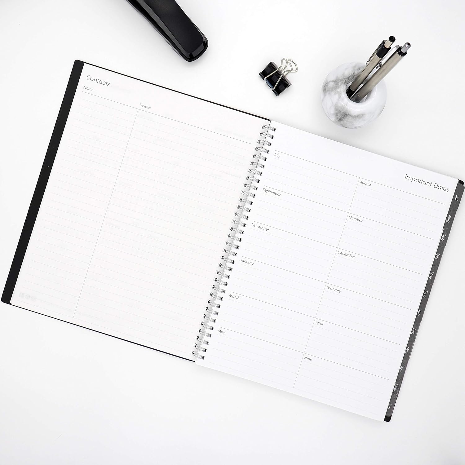 Blue Sky 2020-2021 Academic Year Weekly & Monthly Planner, Flexible Cover, Twin-Wire Binding, 8.5" x 11", Enterprise (118062) : Office Products