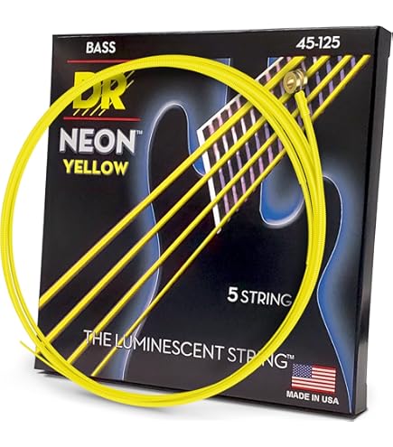 Amazon.com: DR Strings HI-DEF NEON Bass Guitar Strings (NYB-45)