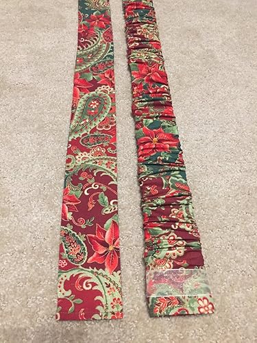 Amazon Com Trendy Print Long Christmas Paisley Poinsettias