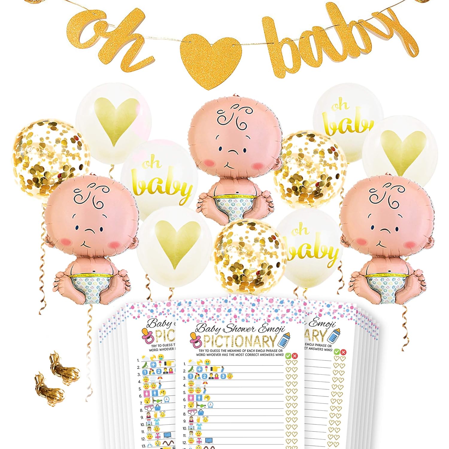Amazon Com Baby Shower Party Decorations Kit Unisex Girls And Boys Amazon Com Baby Shower Party Decorations Kit Unisex Girls And Boys