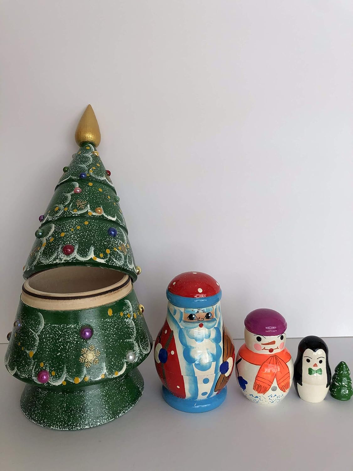 christmas tree nesting dolls