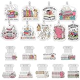 Book Lovers Gifts Bookish keychain Book Club Gifts Acrylic Keychains for Librarian Bookworm Group Club Reading Party Favors