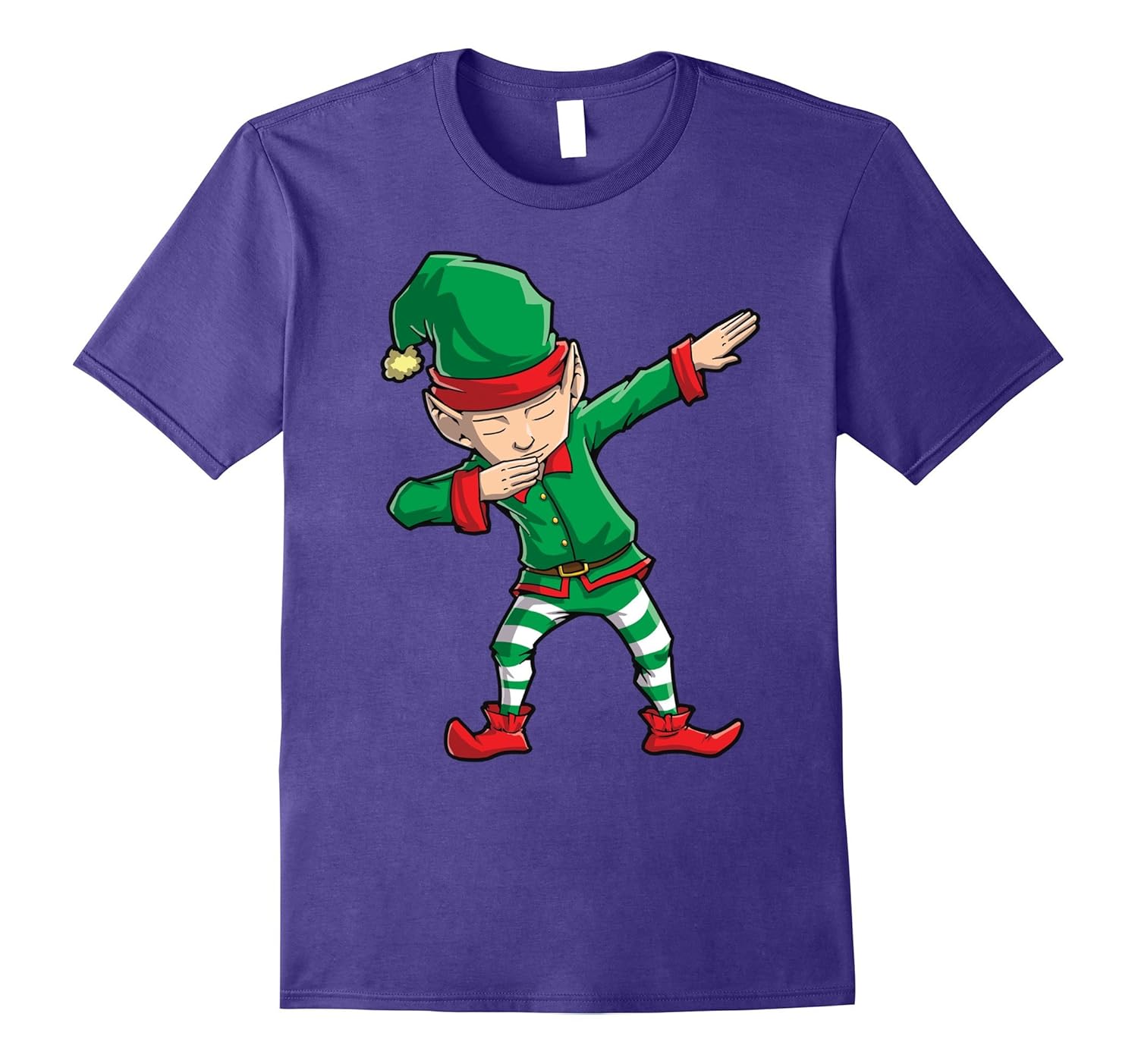 Dabbing Elf T Shirt Christmas Funny X-mas Elves Dab Gifts-ANZ