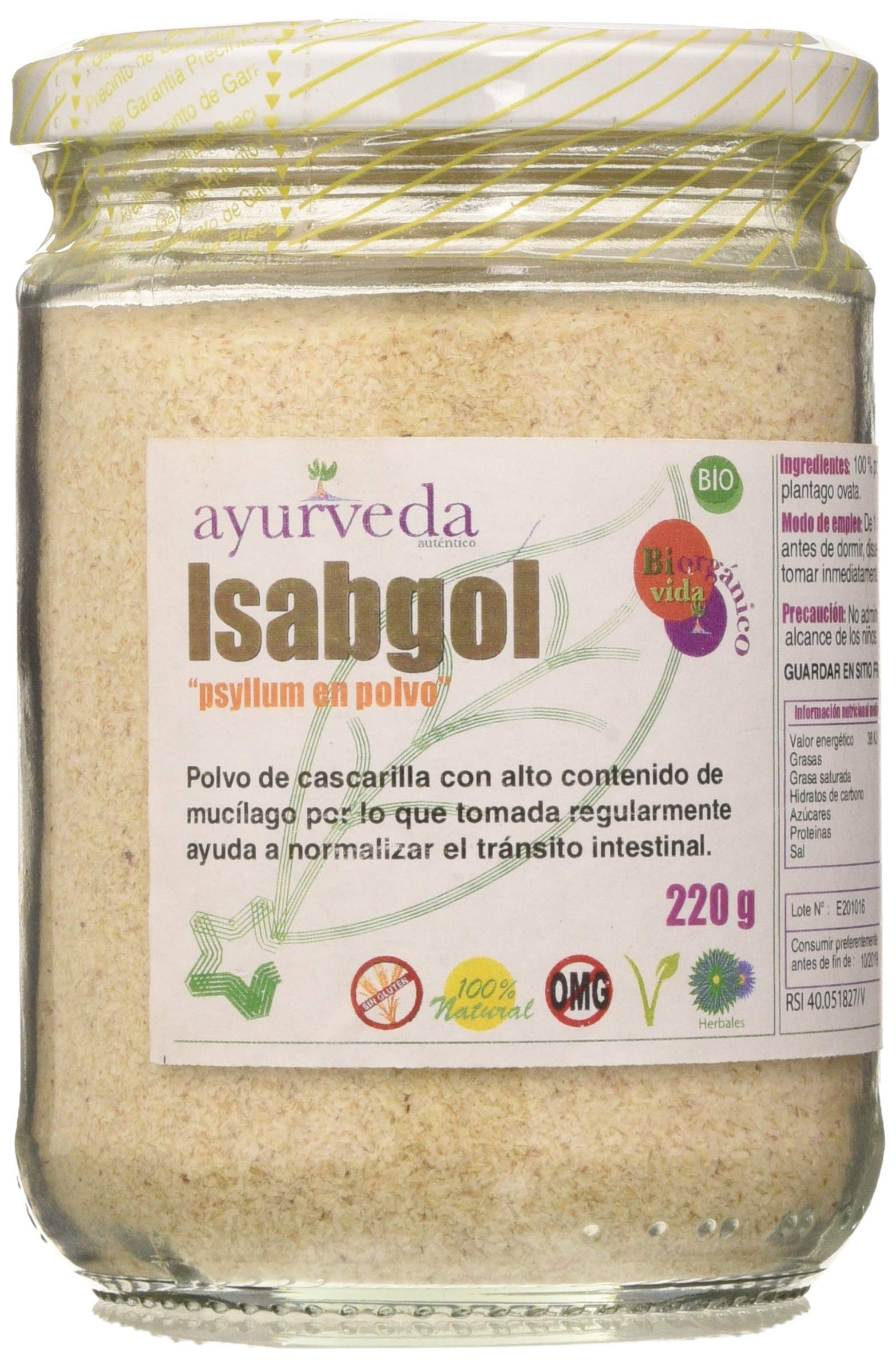 Ayurveda Isabgol 220G Bio Ayurveda 1 Unit 500 g