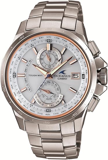 Amazon カシオ 腕時計 オシアナス スマートアクセス搭載 世界6局対応電波ソーラークロノグラフウォッチ 3年保証 Ocw T1010g 7ajf シルバー メンズ腕時計 腕時計 通販