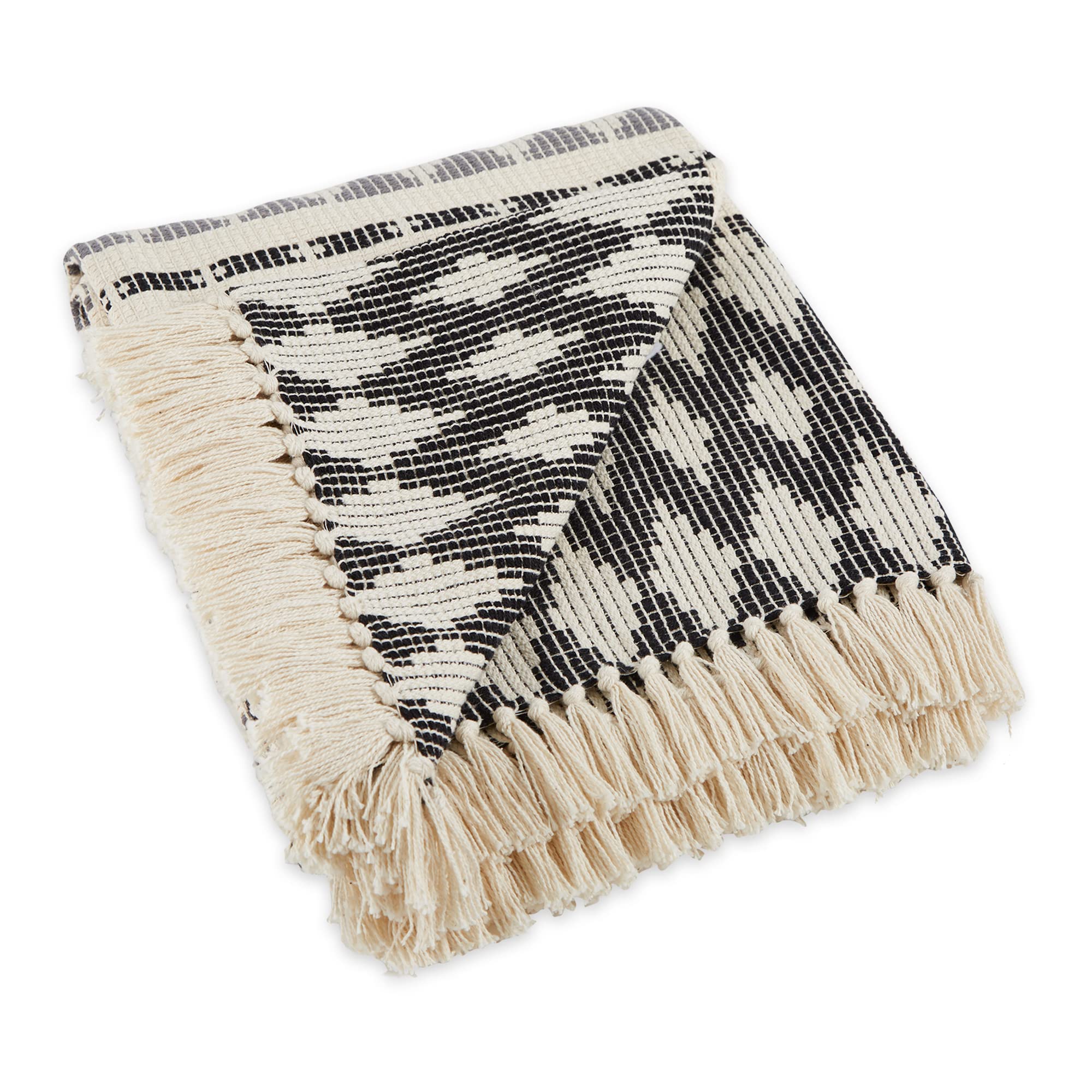 DII Picnic, BBQ, Camping, Beach, Cotton, Black & Gray, 50x60