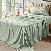 Bedsure Twin Sheets Set - 3 Pieces Soft Twin Bed Sheets - Breathable & Cooling - Hotel Luxury - Easy Care Polyester Microfiber Bedding for Women, Men, Sage Green
