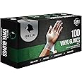 GORILLA SUPPLY Disposable Heavy Duty Vinyl Gloves, Small, 100 Count, White, Unisex