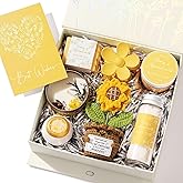 Spa Gifts for Women Bath Gift Set, Honey & Almond Milk Relaxing Spa Gift Baskets Home Bath Self Care Kit Care Package Thank You Birthday Valentines Day Gifts for Her Women Mom Friend Sister Teen Girl