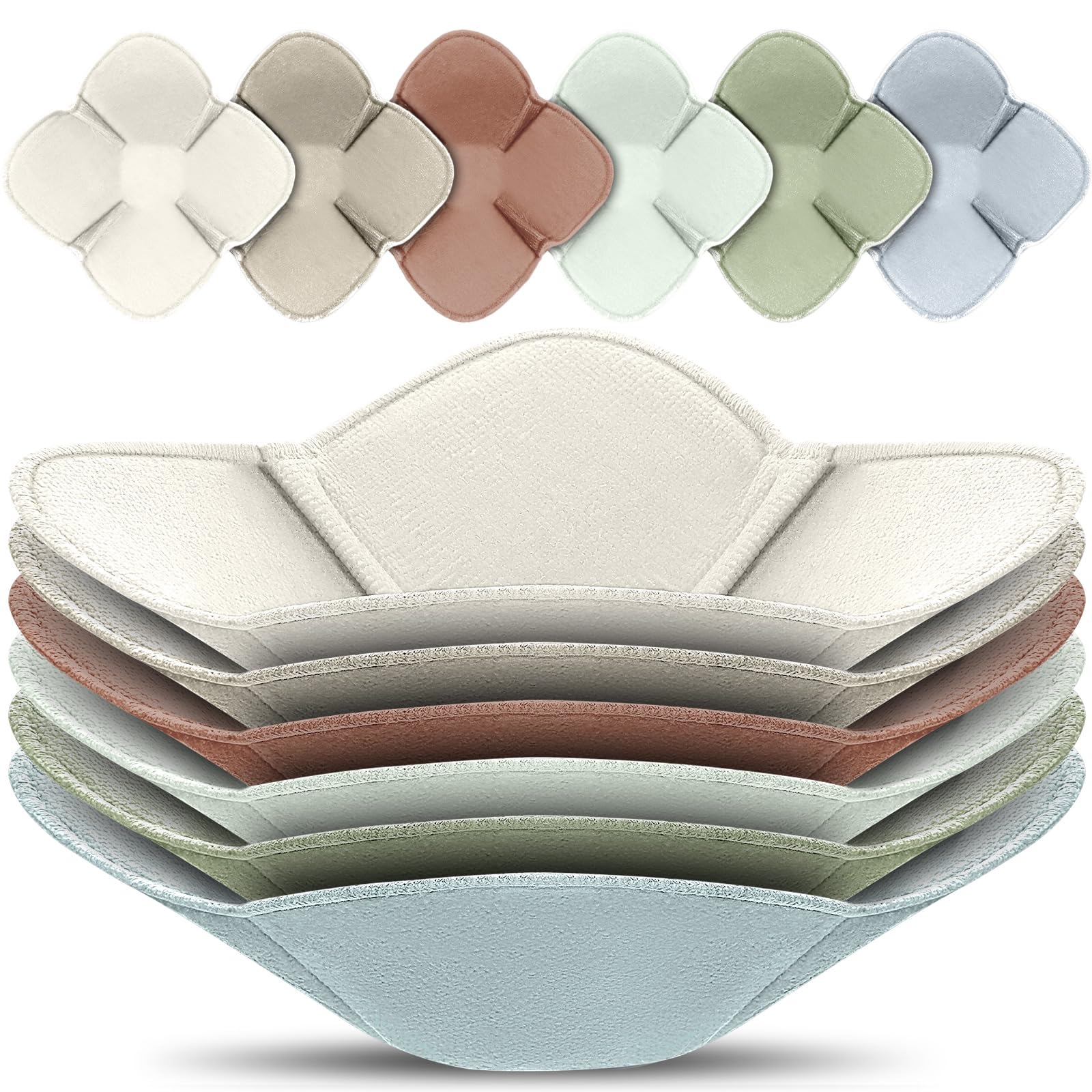 Photo 1 of Boao 6 Pack Microwave Bowl Cozy Holder Safe Insulated Bowl Cozies Multipurpose Hot Heat Proof Soup Plate Holder to Prevent Hand from Heat and Maintain Food Warm(Color 2,Classic Style)