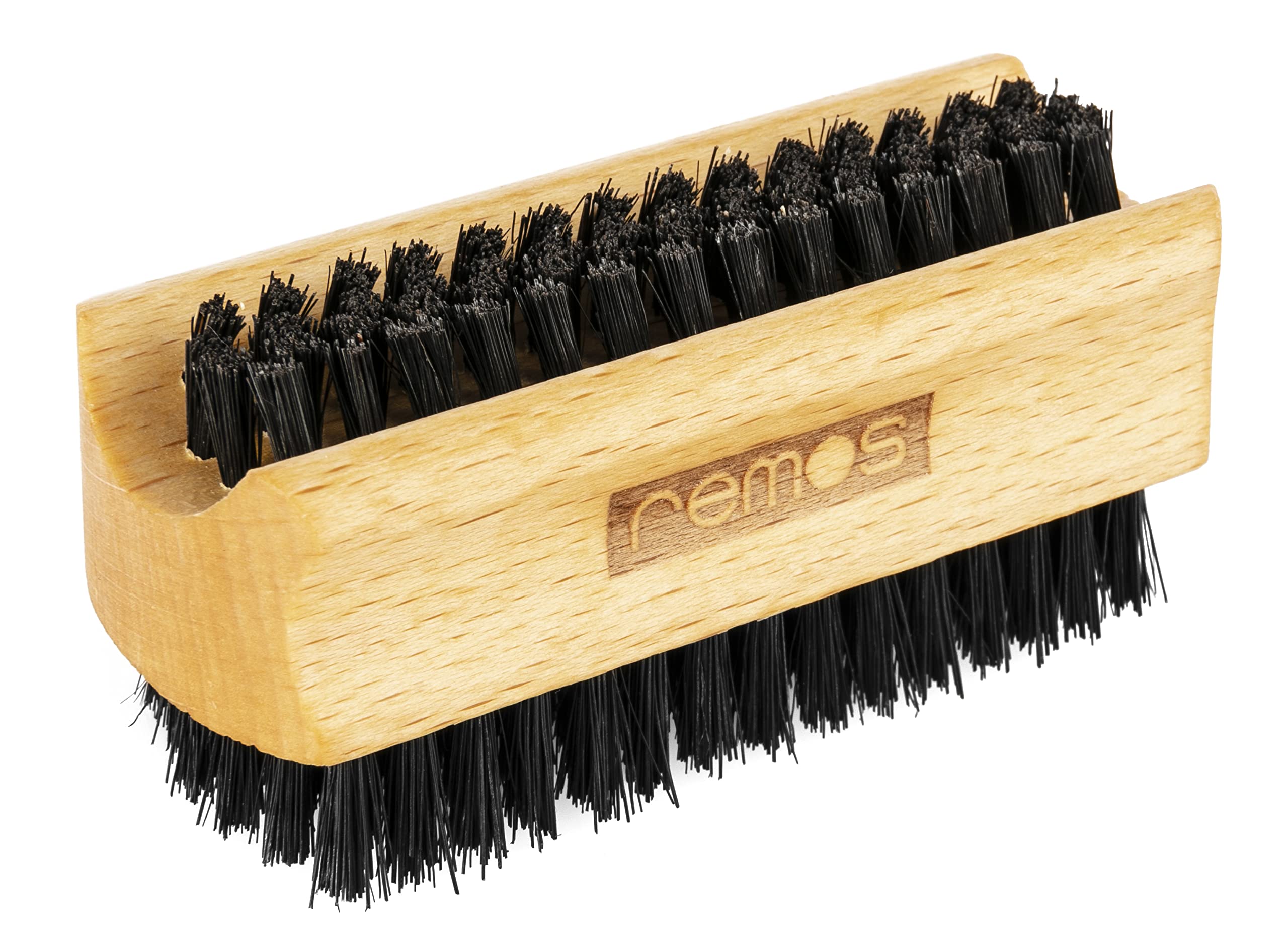 REMOS Hand & Nail Brush double-sided made of beech wood with boar bristles