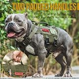OneTigris Tactical Dog Harness Vest with Handle Olive M view 3