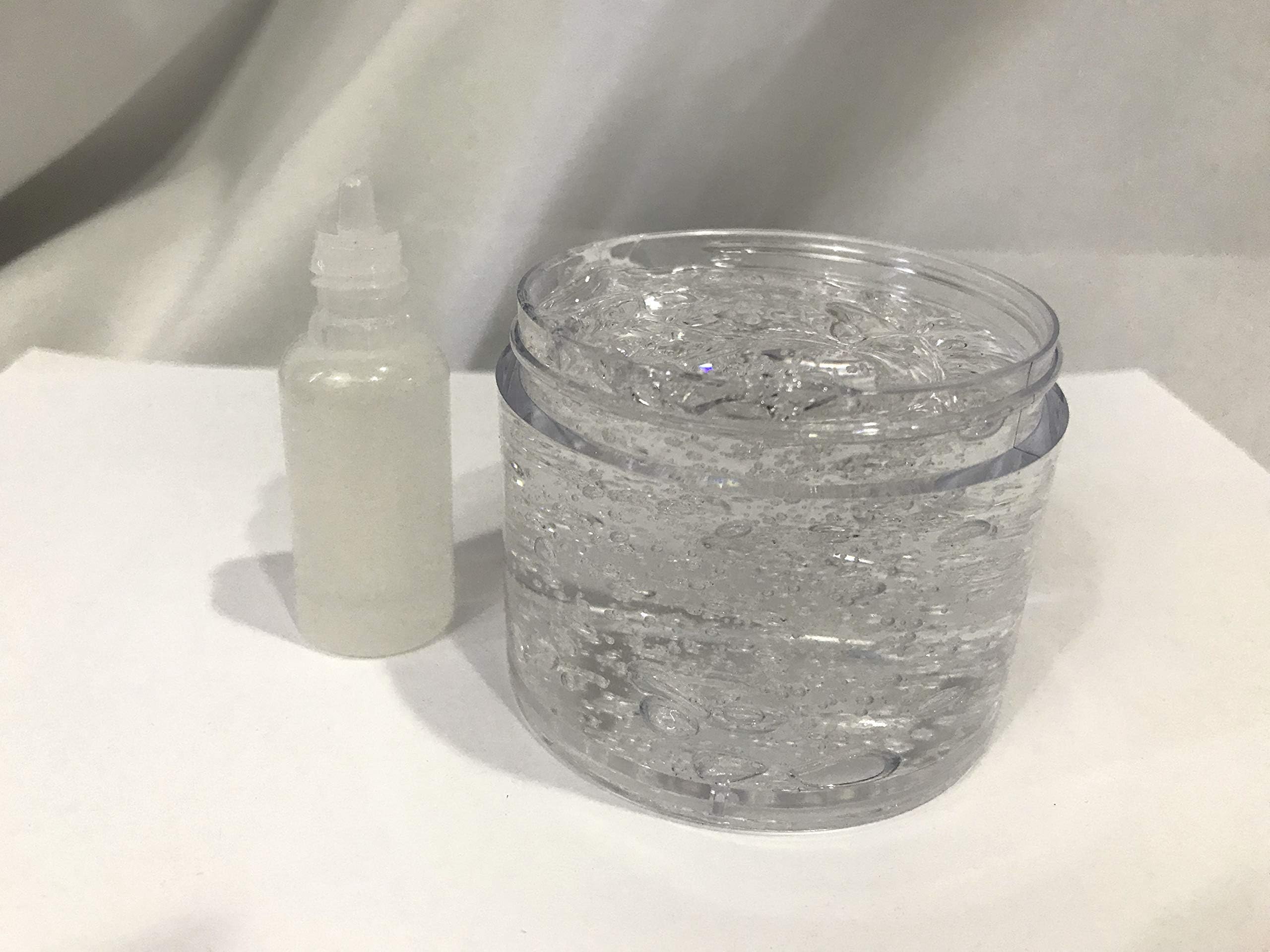 4 oz jar Clear Lip Gloss Versagel Gel Base and Moisturizing Lip Oil with Aloe Vera and Vitamin E Oil