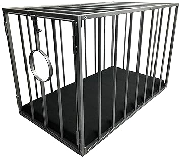 Exklusiver Metallkäfig Käfig Sklavenkäfig Stahlkäfig zur Sklavenhaltung und Sklavenerziehung Doggy metal cage BDSM Möbel SM E