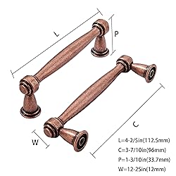 khtumeware 10 Pack 3-3/4 Inch(96mm) Antique Copper
