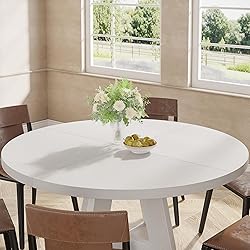 Tribesigns Round Dining Table Wood Kitchen Table