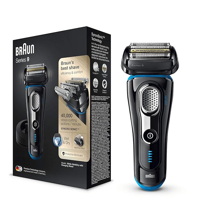 Braun Series 9 Electric Shaver for Men 9242s, Wet and Dry, Integrated