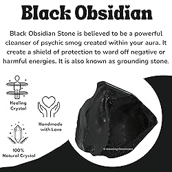 Black Obsidian Raw Crystals and Healing