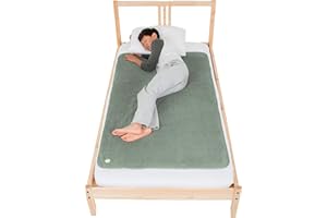 PeapodMats Bedwetting & Incontinence Waterproof Bed Mat - Reusable Underpad. Secure Placement & Breathable. Washable. Enviro Friendly 3x5 (Sage) Mattress Protector & Pee Pad for Kids & Adults