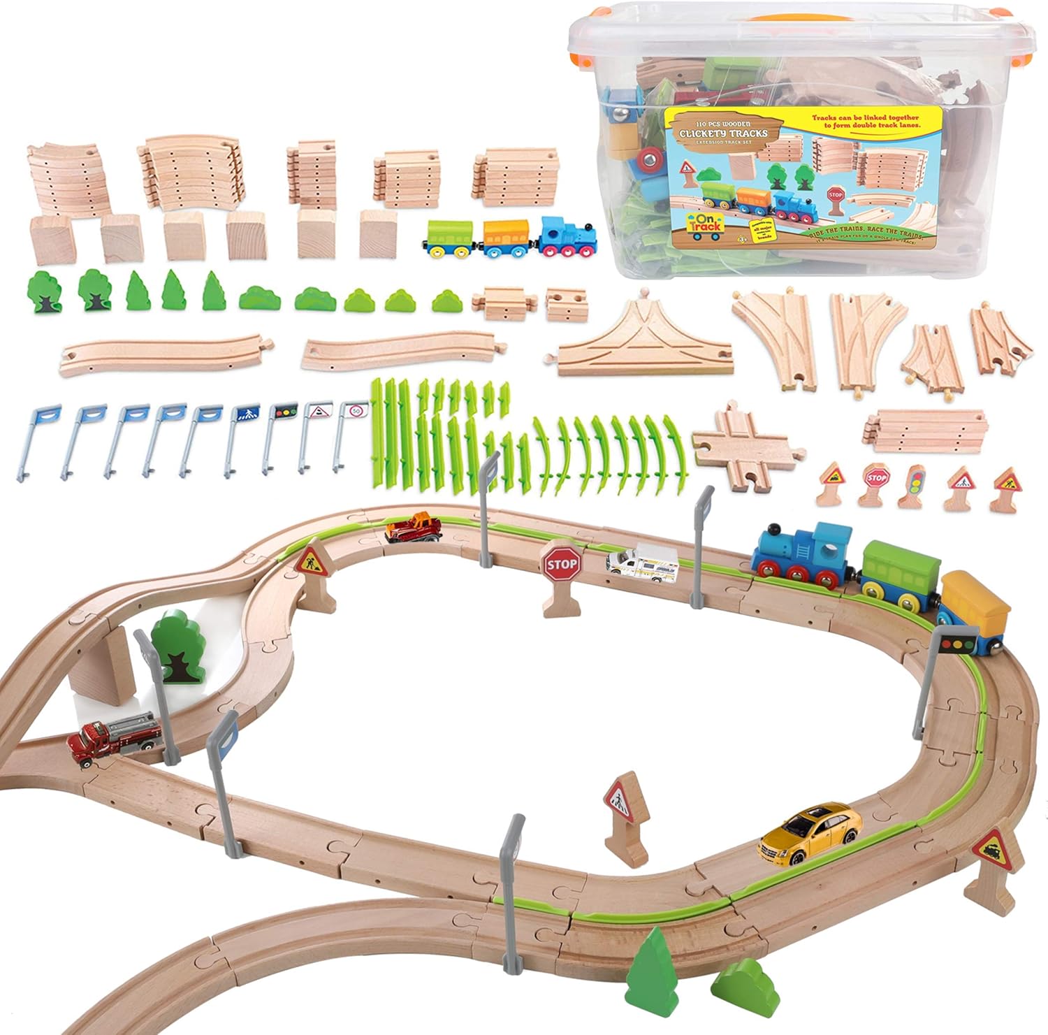 plastic toy train tracks