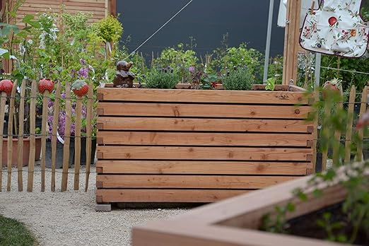 Gartenfrosch Hochbeet Aus Larchenholz 180 80x80 Amazon De Garten