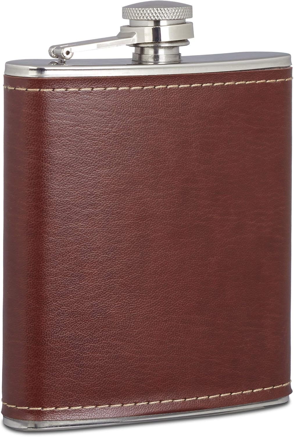 Borraccia Tascabile In Acciaio 200ml - Perfecta Per Whisky O Acqua, Chiusura A Vite, Argento - Foto 7