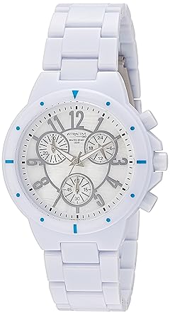 Attractive Stylish-Sports Chronograph White Dial Watch-DA89J005Y