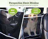 Pecute Dog Car Seat Cover 146x136 cm with Viewing Window & Side Flaps view 2