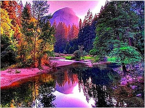 Elcoho Diamond Painting Kits for Adults Purple Scenery 5D Full Drill Cross  Stitch Painting Kits for Home, Office Decor, 45 x 35 cm: Amazon.co.uk:  Kitchen & Home