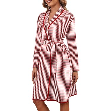 knee length dresses for ladies Warm Button Front Dressing Gown in Polar Fleece by Lady Olga —  Sandras-Online main image 1